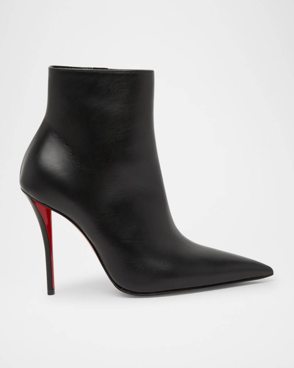 Miss Z Leather Red Sole Booties